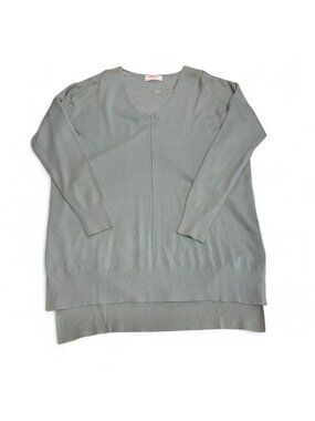 Zenana Super Soft Mint Green Sweater Top Women's Small Cozy Preppy Fall Oversize